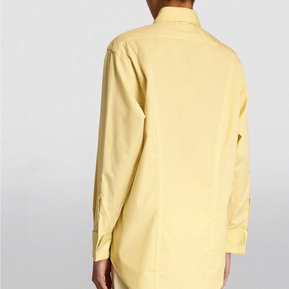 Rag & Bone Diana Poplin Button Up Shirt Oversized Yellow NEW - Picture 13 of 14